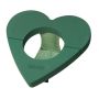 OASIS® Spugna da infilare a umido a forma di cuore per urne, composizioni floreali funebri, base in legno Bioline, supporto in legno, verde, 52x52x5cm