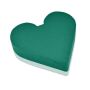 OASIS® Spugna da infilaggio a umido a forma di cuore, decorazioni per matrimoni, base in polistirolo espanso rigido, verde, 25x25x6 cm