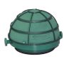 OASIS® Schiuma da infilaggio umida per Auto Corso, decorazioni nuziali, base in plastica, griglia, con ventosa, verde, 6,5 cm, Ø 11,5 cm
