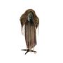 Strega di Halloween LORELEY, con funzione di movimento-suono, LED, 100x50x155cm