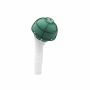 OASIS® Supporto per bouquet da sposa in schiuma umida con manico in plastica angolato, griglia, verde, Ø 7 cm