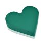 OASIS® Spugna da infioratura a umido a forma di cuore, decorazioni nuziali, base in polistirolo espanso rigido, verde, 21x20x6 cm