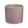Vaso da piante in ceramica CINZIA, motivo a puntini, grigio chiaro, 12,3 cm, Ø13,5 cm