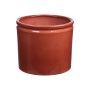 Vaso da piante ALCHIBA in ceramica, rosso-marrone, 25,7cm, Ø27,8cm