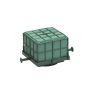 OASIS® Materiale da infioristica umido per Auto Corso, decorazioni nuziali, base in plastica, griglia, ventosa, verde, 11x11x9 cm