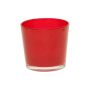 Vaso da piante ALENA, vetro, rosso vino, 9,5cm, Ø11,5cm