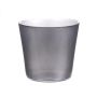 Vaso da piante ALENA SHINY, vetro, argento lucido, 9,5cm, Ø11,5cm
