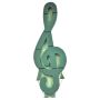 Spugna da composizione a umido OASIS® a forma di chiave musicale, base in legno Bioline, supporto in legno, verde, 103x40x6,5cm
