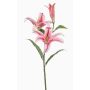 Fiore artificiale giglio tigrato KRAWEL, Eco Collection, rosa-rosa-bianco, 85 cm, Ø 21 cm