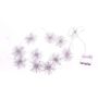 Ghirlanda luminosa a stelle GIOVANNA, argento, 20 LED, a batteria, 145 cm, Ø 6 cm