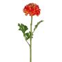 Fiore decorativo Ranuncolo GRINTEL, arancione, 45 cm, Ø 9 cm