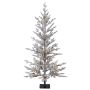 Albero di Natale artificiale LILLESAND SPEED DELUXE, con effetto neve, LED, 120 cm, Ø 60 cm