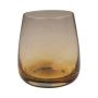 Bicchiere da acqua EDELMIRA, arancione-marrone-trasparente, 9,5cm, Ø8,5cm
