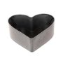Ciotola decorativa a forma di cuore HAVIN in plastica, nera, 15x15x7 cm