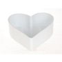 Ciotola decorativa a forma di cuore in plastica HAVIN, bianca, 22x20x7,5cm