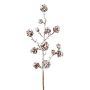 Ramo decorativo di abete JORFEN con pigne, innevato, bianco-marrone, 60cm