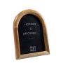 Cornice in legno di mango HILDOR, a forma di arco, marrone, 19,5x15x2 cm