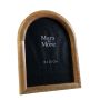Cornice in legno di mango HILDOR, a forma di arco, marrone, 22,5x17,5x2 cm