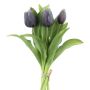 Mazzo di tulipani artificiali mix LONA, nero-bianco, 30cm, Ø20cm
