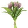 Mazzo di tulipani sintetici misti LONA, lilla chiaro, 30cm, Ø20cm