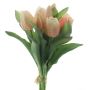 Mazzo di tulipani artificiali misti LONA, pesca-arancione, 30cm, Ø20cm