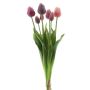 Mazzo di tulipani artificiali Mix LONA, rosa-malva, 45 cm, Ø 20 cm