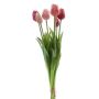 Mazzo di tulipani artificiali Mix LONA, rosa-rosa shocking-crema, 45 cm, Ø 20 cm