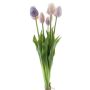 Mazzo di tulipani artificiali misti LONA, viola-lilla-crema, 45 cm, Ø 20 cm