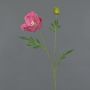 Fiore di papavero artificiale EDESSA, rosa scuro, 80cm, Ø11cm