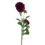 Fiore artificiale Ranuncolo PROTO, viola scuro, 65 cm