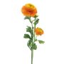 Fiore artificiale Ranuncolo PROTO, giallo-arancio, 65 cm