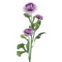 Fiore artificiale Ranuncolo PROTO, viola-bianco, 65 cm