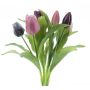 Mazzo di tulipani sintetici misti LONA, malva-viola, 30cm, Ø20cm