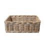 Cestino in rattan ARIN, rettangolare, marrone, 50x45x17cm