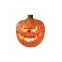 Zucca di Halloween FLANKY, arancione, LED, 18x16x19,5cm