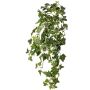 Edera sintetica pendente ARJANA, bastoncino, difficilmente infiammabile, verde-bianco, 75cm