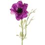 Fiore artificiale anemone OKAPI, viola, 55 cm, Ø 10 cm