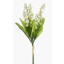 Mazzo decorativo di mughetti LEGOL, bianco, 35 cm