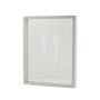 Cornice in legno a doppio vetro NIELAS, bianca, 35x27,5x5 cm