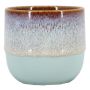 Vaso da fiori in ceramica ULMUS con sfumatura, azzurro, 8cm, Ø8cm