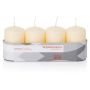 Candele dell'Avvento JENARO, 4 pezzi, bisquit, 8cm, Ø5cm, 18h - Made in Germany