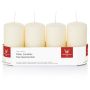 Candele dell'Avvento JENARO, 4 pezzi, bisquit, 10cm, Ø5cm, 23h - Made in Germany