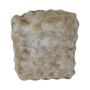 Pouf Teddy SVAVA, effetto bolla, beige-marrone, 40x40x45 cm