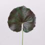 Foglia di geranio sintetica HEIDEGARD, verde-rosso, 38cm, Ø13cm