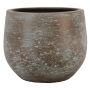 Portafiori in cemento ASIALY con venature, marrone, 31cm, Ø36cm