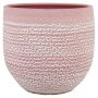 Vaso in ceramica DOMANO, screziato, rosa, 32 cm, Ø 35 cm