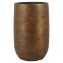 Vaso in ceramica RODYN con scanalature, sfumatura di colore, oro, 50 cm, Ø 32 cm