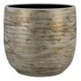 Pentola in ceramica RODYN con scanalature, sfumatura di colore, bianco-oro, 32cm, Ø34cm