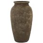 Vaso in ceramica SENTIF con texture, grigio, 50 cm, Ø 26 cm