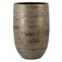 Vaso in ceramica RODYN con scanalature, sfumatura di colore, marrone, 50 cm, Ø 32 cm